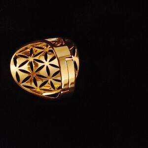 Elegant Gold Geometric Ring
